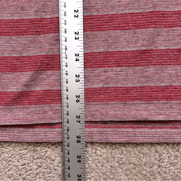 Billy Reid Striped Polo Shirt - Red and Gray - Picture 7 of 7